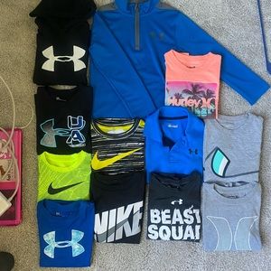 Boys size 6-7 UA/Nike Lot